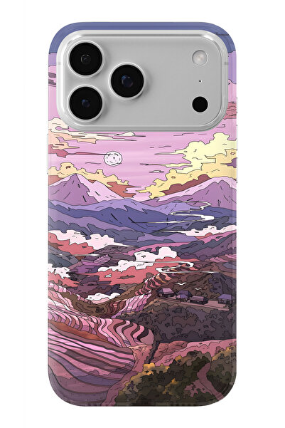 Multitronic حافظة شفافة مطبوعة بتصميم فني متوافقة مع هاتف iPhone 17 Pro