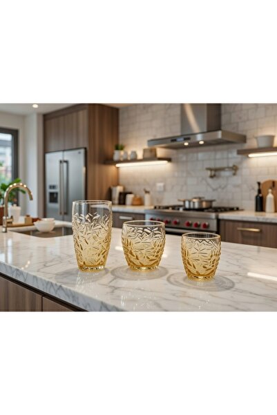 Herencia Paşabahçe 18 parça cristal meşrubat set