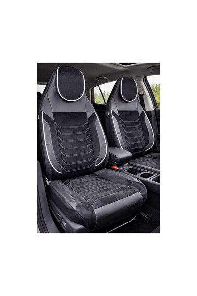 Lumi LUXURY Huse scaune auto universale fractionate Premium cu tetiera fata i...