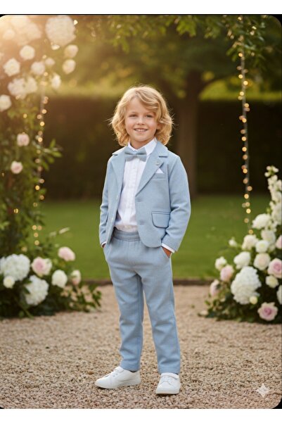 BEGONYA BEBECE KIDS ERKEK COCUK TAKIM ELBISE CEKET GOMLEK PANTOLUN