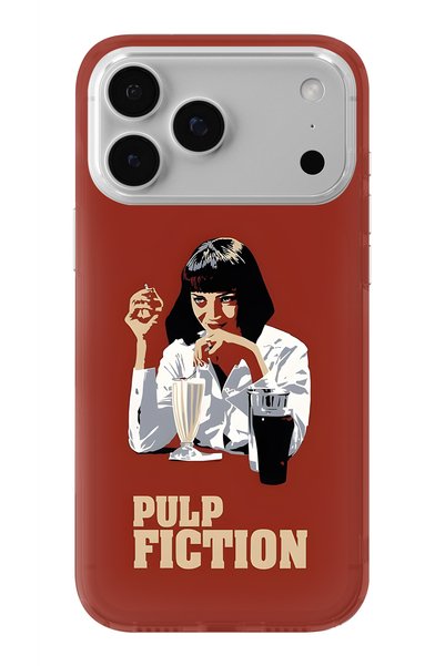 Multitronic iPhone 17 Pro Compatible Pulp Fiction Design Printed Transparent ...
