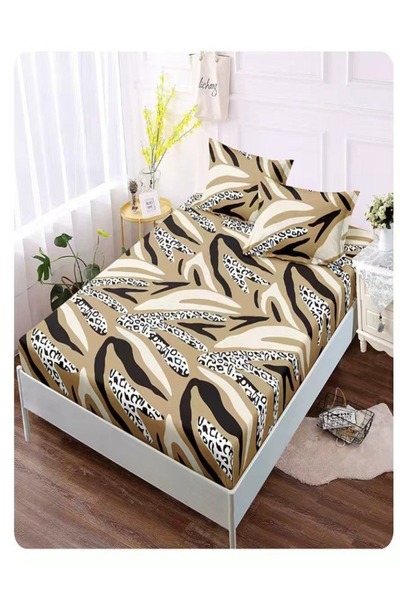 Pucioasa Bed cover with elastic + 2 pillowcases, Pucioasa, Double bed 160x200