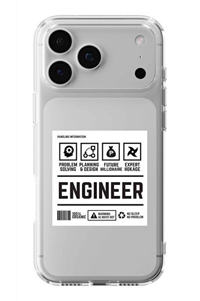 Multitronic حافظة شفافة مطبوعة بتصميم مهندسي متوافق مع iPhone 17 Pro Max