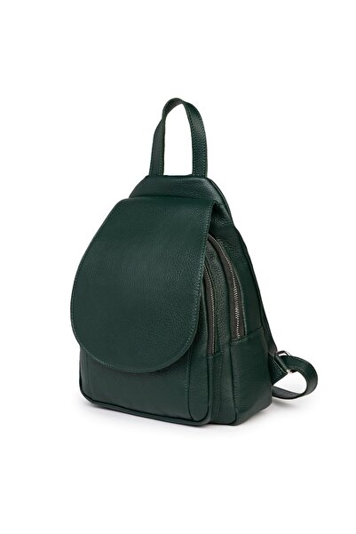 myOwn Dante dark green genuine leather backpack