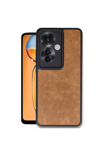 eco port غطاء جلدي لهاتف اوبو رينو 11 اف - بني