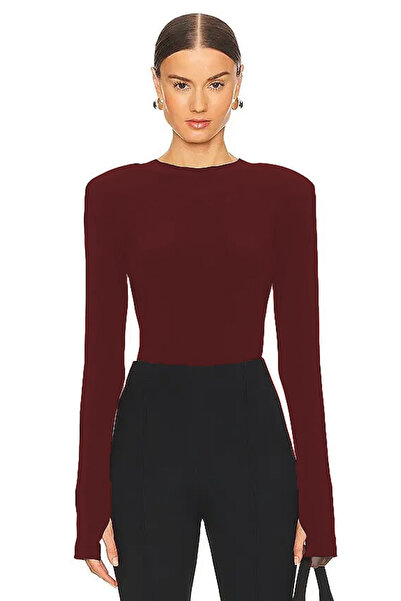 AFR CLOTHES Women's Padded Double Layer Jersey Fabric Bluz