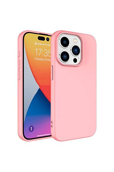Paladyum Case حافظة سيليكون مخملية من الداخل متوافقة مع هاتف iPhone 15 Pro با...