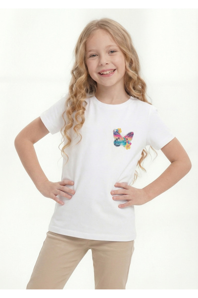 Modmey Κοντομάνικο μπλουζάκι για κορίτσια με στάμπα B12