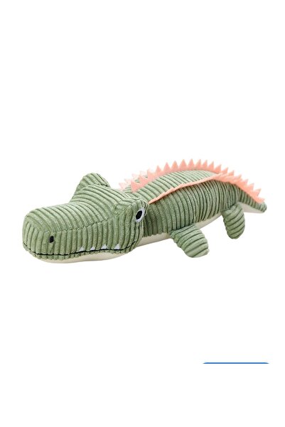 OEM Plush toy for dogs of all sizes, crocodile, bite resistance, Gray.