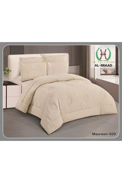 ALMIAAD Luxury Jacquard Double Quilt Set (6 Pieces) - Double Bedspread Set