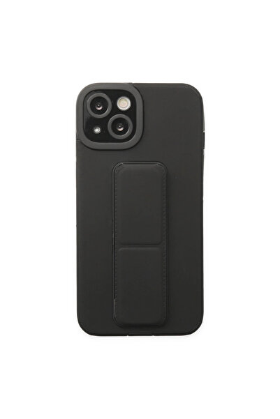 eco port جراب آيفون 14 بلس ميجا ستاند سيليكون - أسود