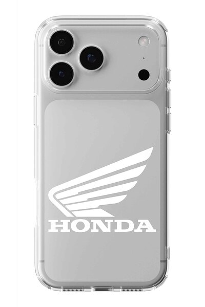 Multitronic حافظة شفافة مطبوعة بتصميم هوندا متوافقة مع هاتف آيفون 17 برو ماكس