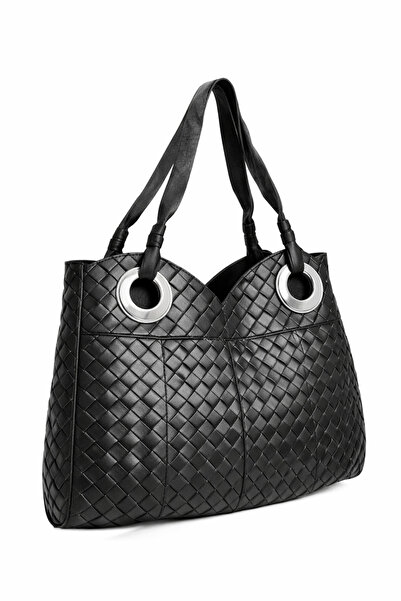 fubileather Aura Genuine Leather Shoulder Bag with Metal Ring