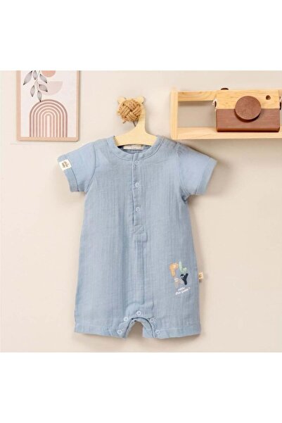 Generic ميني جنتل أفرول صيفي ولادي كتان - سماوي