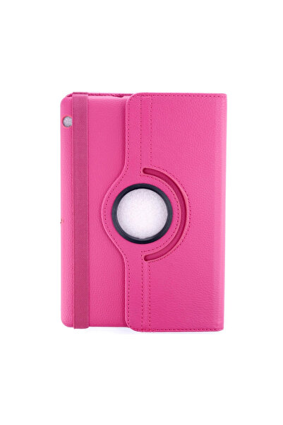 byhodi هواوي ميدياباد T3 10 / 9.6 حافظة 360 درجة من الجلد للتابلت - وردي