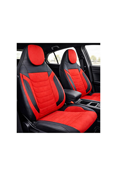 Lumi LUXURY Premium universal split car seat covers with built-in front headr...