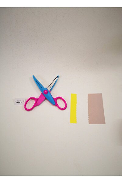 Linea Şekilli Kesen Okul Makası 1 Adet Anasınıfı Özel Eğitim İlköğretim Öğren...