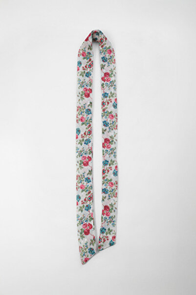 MARKAPIA WOMAN Curea colorată cu model floral și șireturi