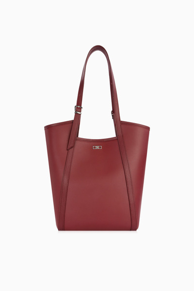 CENGİZ PAKEL Women's Shopper Shoulder Bag - 7608 - Claret Red
