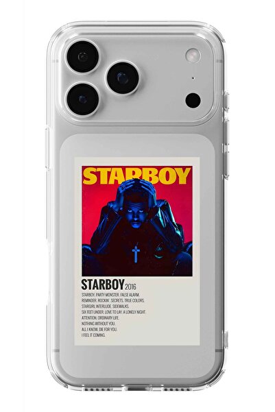 Multitronic حافظة شفافة مطبوعة بتصميم ملصق بسيط من The Weeknd Starboy متوافقة...