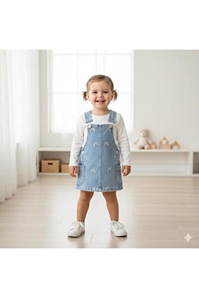 LOVE MAXX MİNİ CLOUDS KİDS-LOVEMAXX-ÇİÇEKLİ KOT JİLE