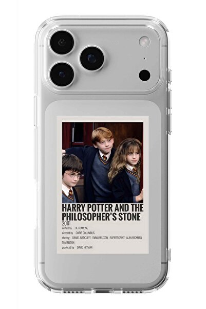 Multitronic حافظة شفافة مطبوعة بتصميم ملصق هاري بي. مينيماليست متوافقة مع آيف...