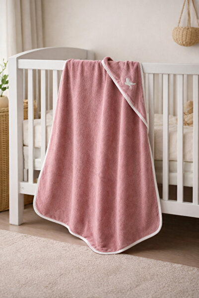 Motif Mağaza منشفة أطفال بغطاء للرأس من ميكرو كوتون مقاس 100x100 سم - خفيفة ا...