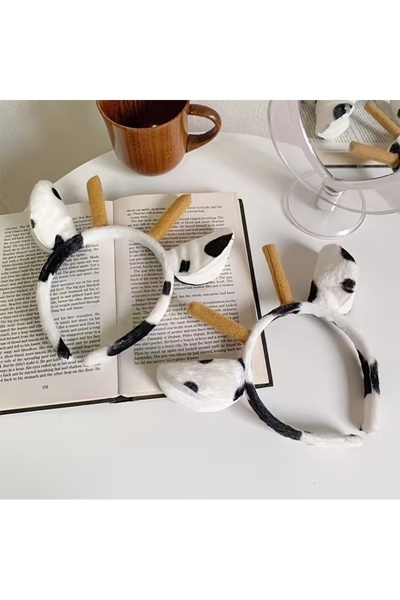 Accessories Hei Μαύρο και άσπρο μοτίβο αγελάδας Διασκεδαστικό χαριτωμένο καθη...