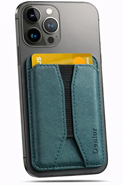 Tech&bello accessories حامل بطاقات ماج سيف من الجلد الصناعي مع حامل مغناطيسي ...