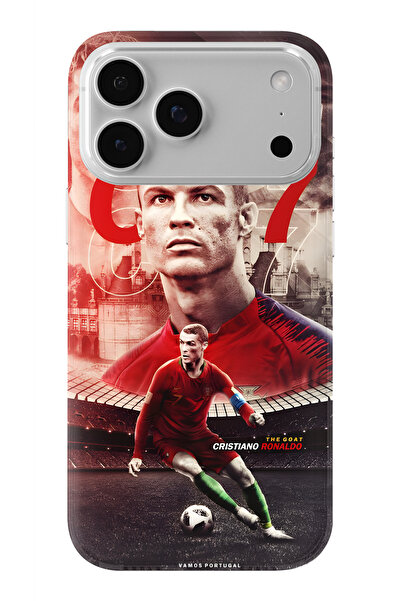 Multitronic حافظة شفافة بتصميم رونالدو متوافقة مع آيفون 17 برو ماكس