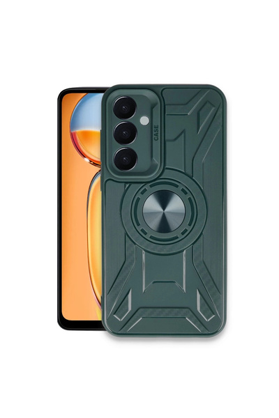 eco port حافظة سامسونج جالاكسي A35 5G من السيليكون - أخضر داكن