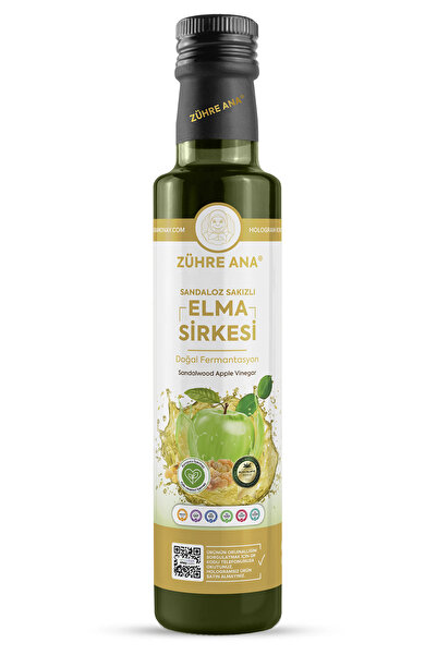 Zühre Ana Ябълков Оцет със Смола от Сандалоз 500 ml – Естествена Ферментация