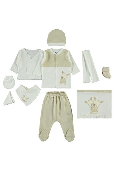 Civil Baby Kız Bebek Zıbın Setleri - Bej 0-1 Ay