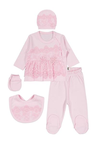 Civil Baby Fırfır Tüllü Zıbın Takımları - Pembe