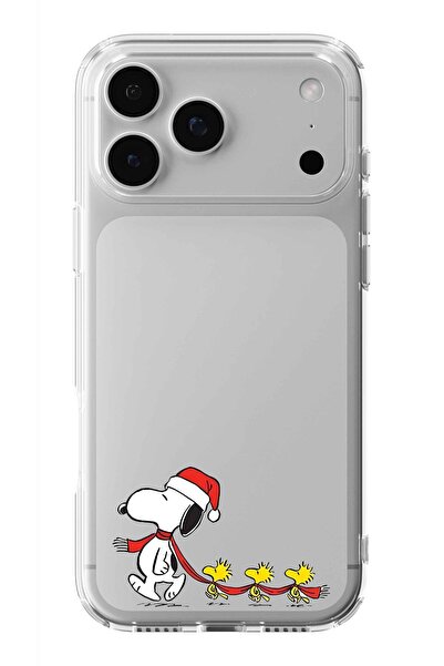 Multitronic حافظة شفافة مطبوعة بتصميم سنوبي متوافقة مع آيفون 17 برو