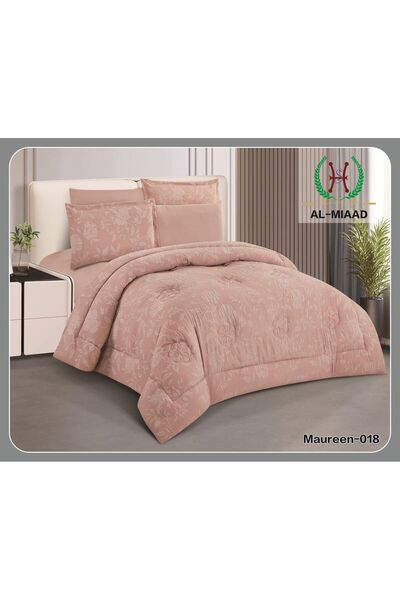 ALMIAAD Luxury Jacquard Double Quilt Set (6 Pieces) - Double Bedspread Set