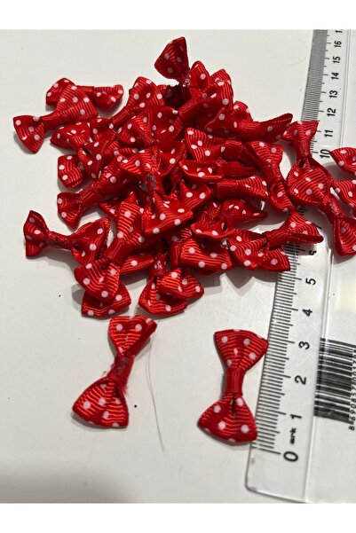 partici dükkanı 28Pcs - Polka Dot Bow Tie Ready-Made Bow Ribbon - 3cm X 1.5cm...