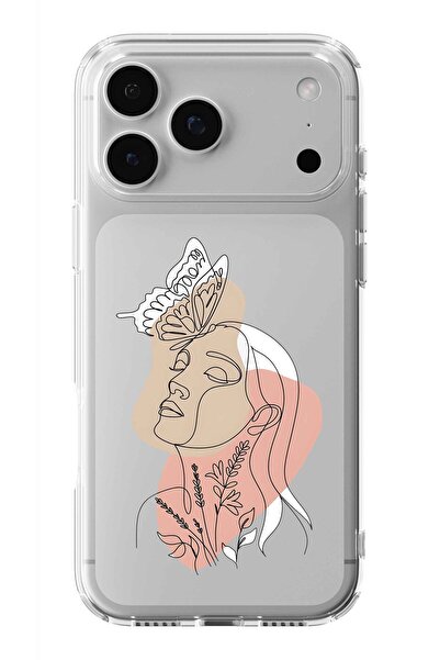 Multitronic حافظة شفافة مطبوعة بتصميم فني متوافق مع iPhone 17 Pro Max