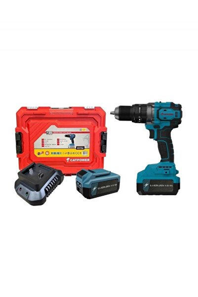 CATPOWER EL ALETLERİ 4212 SET (AKÜ+ŞARJ) AKÜLÜ DARBELİ VİDALAMA 70NM MATKAP K...