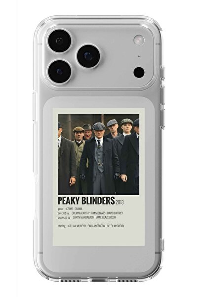 Multitronic حافظة شفافة مطبوعة بتصميم ملصق Peaky Blinders متوافقة مع هاتف iPh...