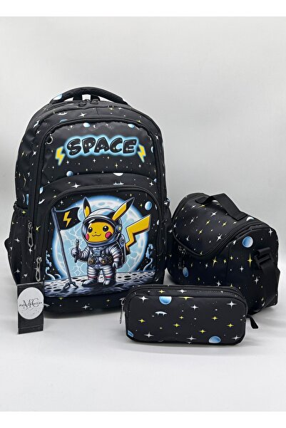 MegiHero حقيبة مدرسية مزينة بنقوش شخصيات كرتونية للأولاد، حقيبة مدرسية ابتدائ...