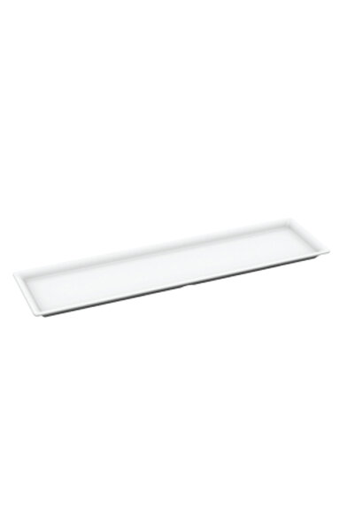 Culinaro Set of 2 rectangular melamine plates Maya 50x13.5xh2cm, white