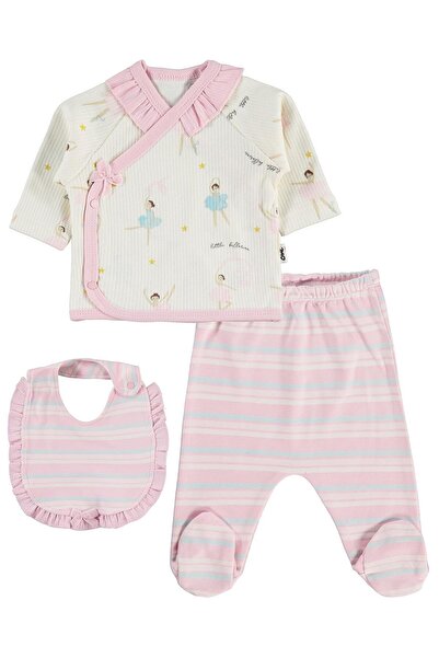 Civil Baby Seturi de body-uri imprimate pentru balerină - Ecru 0-1 lună