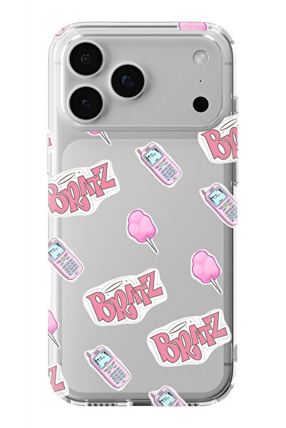 Multitronic حافظة شفافة مطبوعة بتصميم براتز متوافقة مع آيفون 17 برو ماكس