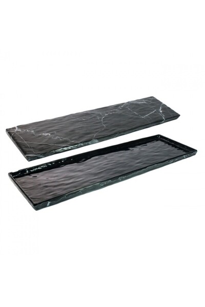 Culinaro Platou din melamina 16,3x53x1cm aspect marmura