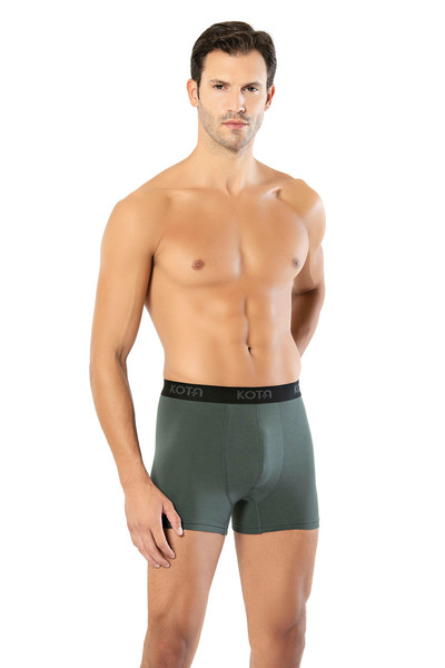 LEYNA BUTİK Men's Modal Fabric 6-Pack Dark Green Boxers – Soft and Breathable