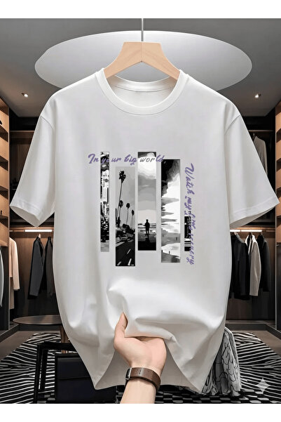 kahire تي شيرت مطبوع بحجم كبير من IN YOUR SELF