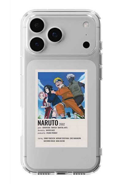 Multitronic حافظة شفافة مطبوعة بتصميم ناروتو متوافقة مع هاتف iPhone 17 Pro Max