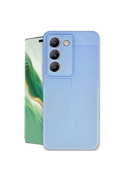 eco port غطاء حماية لهاتف فيفو V30 لايت 4G مع تركيز تلقائي - أزرق