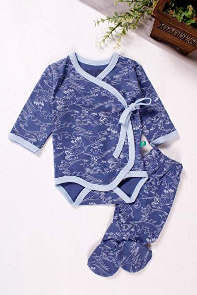 Beruflic Double Breasted Dinosaur Patterned 2-Piece Men's Set